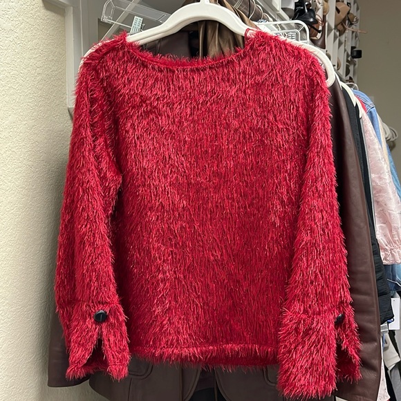 VINCE CAMUTO RED TOP SZ S - Picture 1 of 3